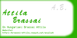 attila brassai business card